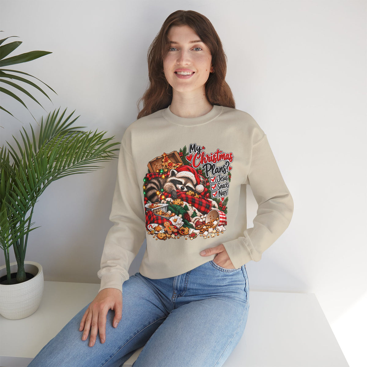 My Christmas Plans - Raccoon Holiday Sweatshirt