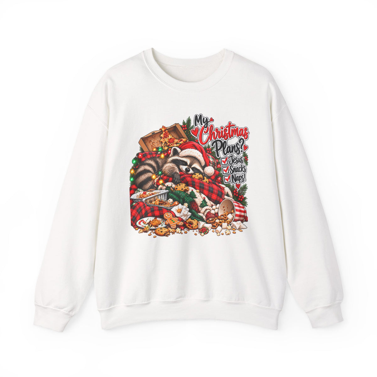 My Christmas Plans - Raccoon Holiday Sweatshirt
