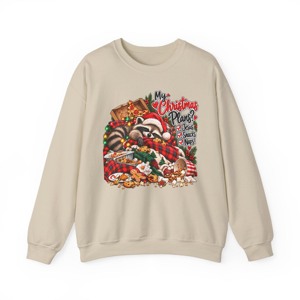 My Christmas Plans - Raccoon Holiday Sweatshirt