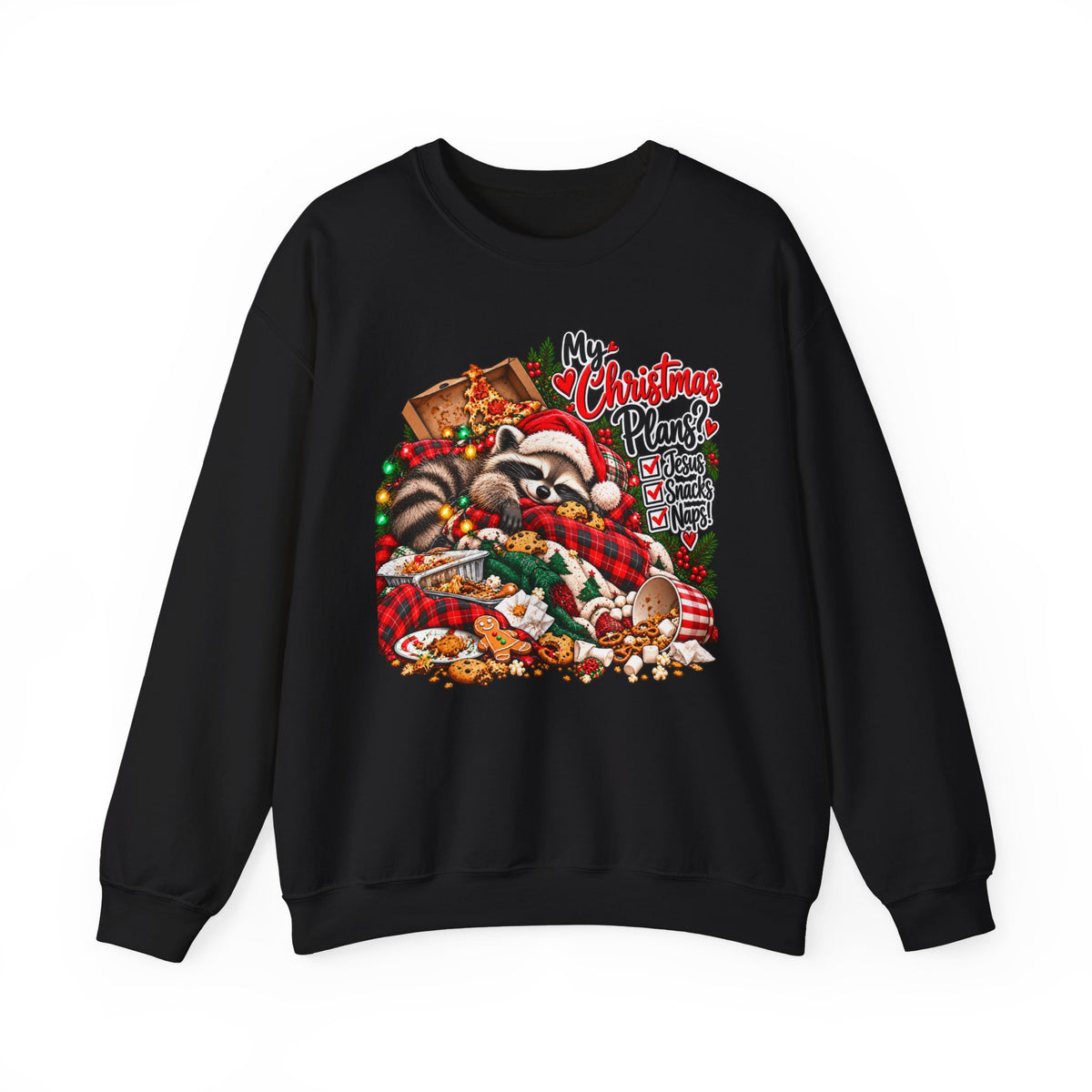 My Christmas Plans - Raccoon Holiday Sweatshirt