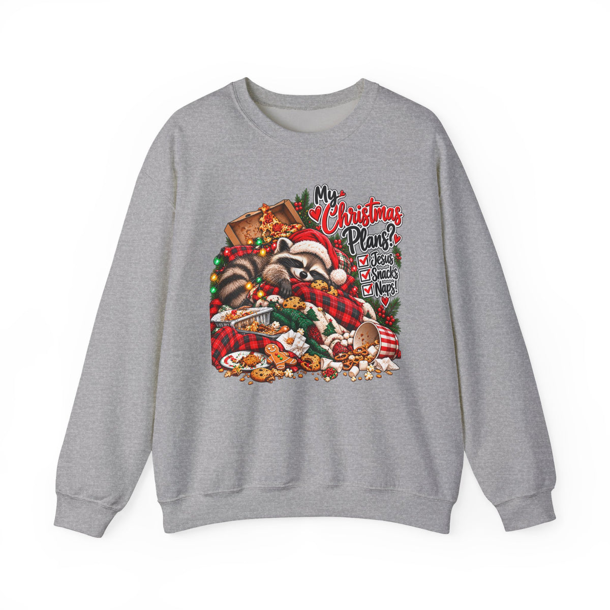 My Christmas Plans - Raccoon Holiday Sweatshirt