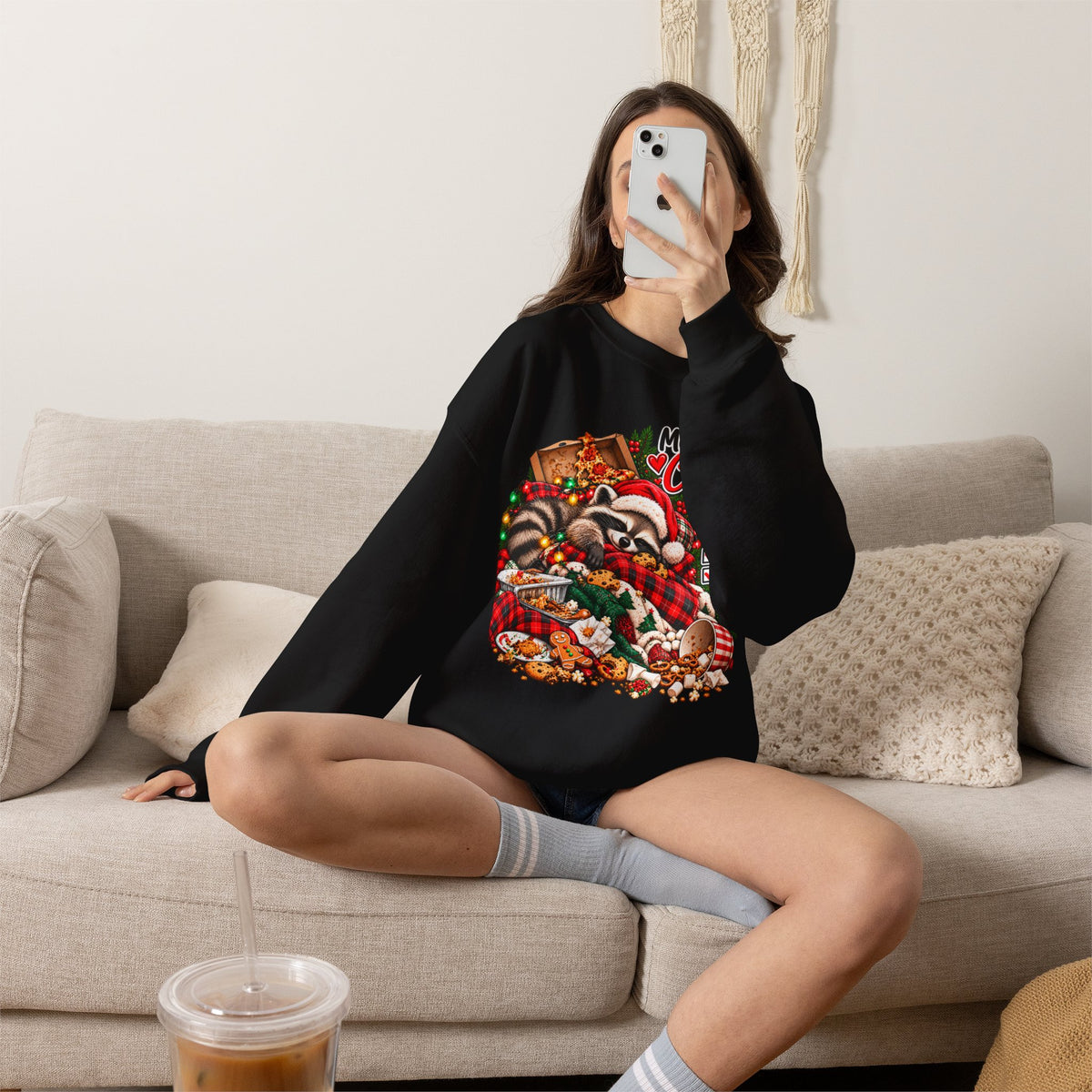 My Christmas Plans - Raccoon Holiday Sweatshirt