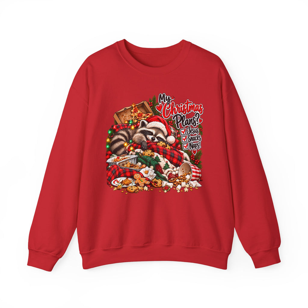 My Christmas Plans - Raccoon Holiday Sweatshirt