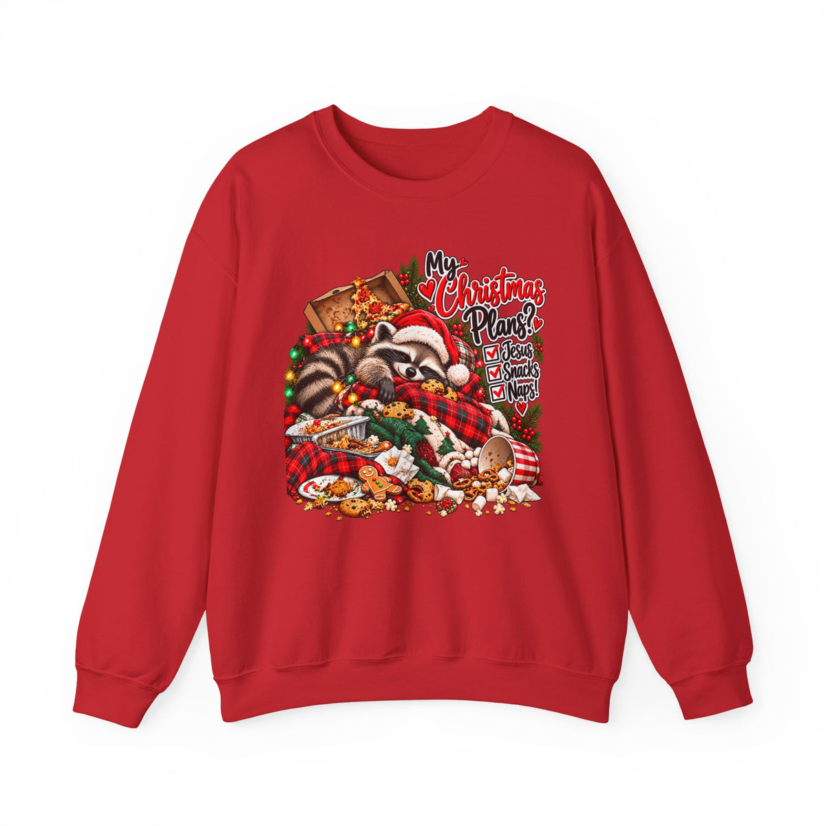 My Christmas Plans - Raccoon Holiday Sweatshirt