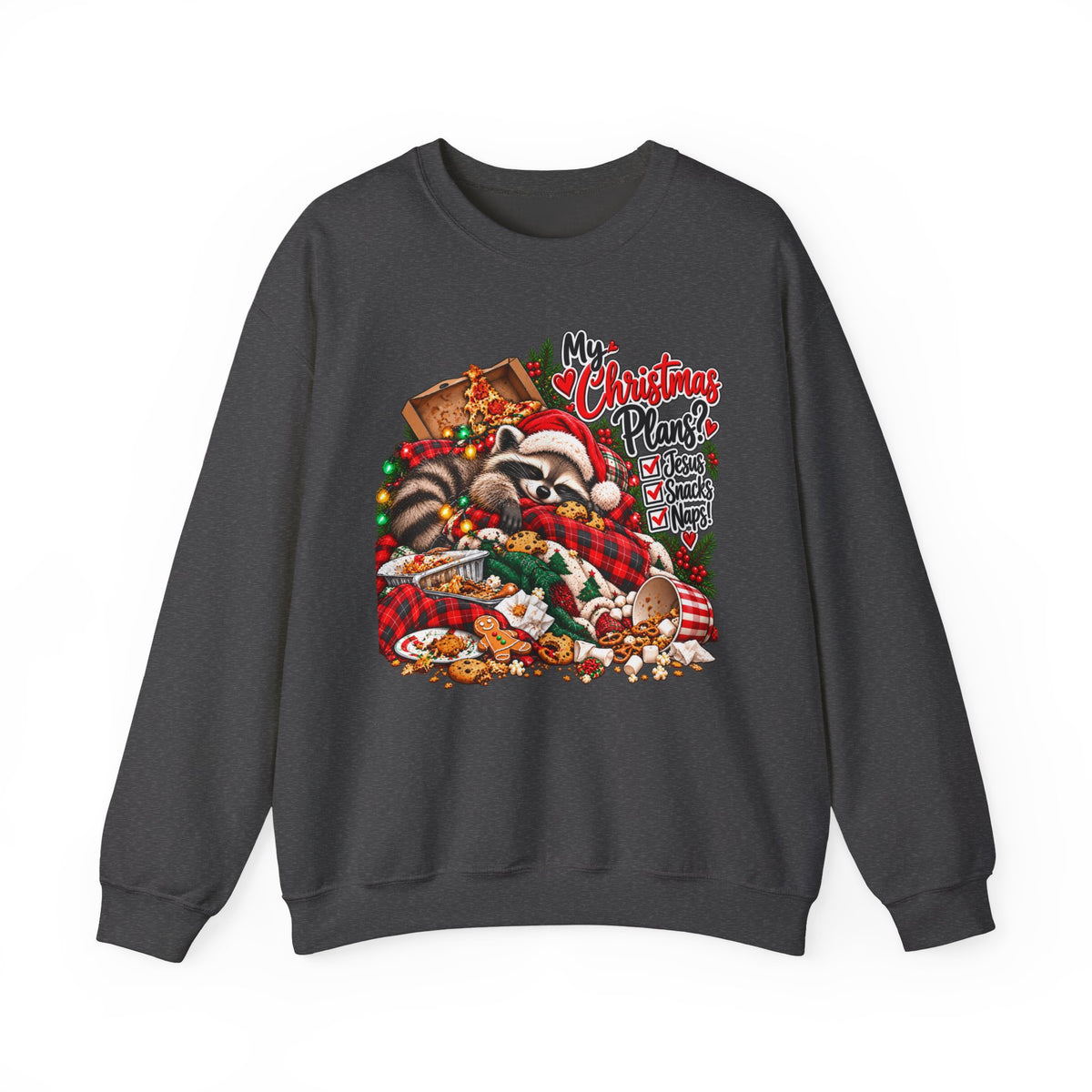 My Christmas Plans - Raccoon Holiday Sweatshirt