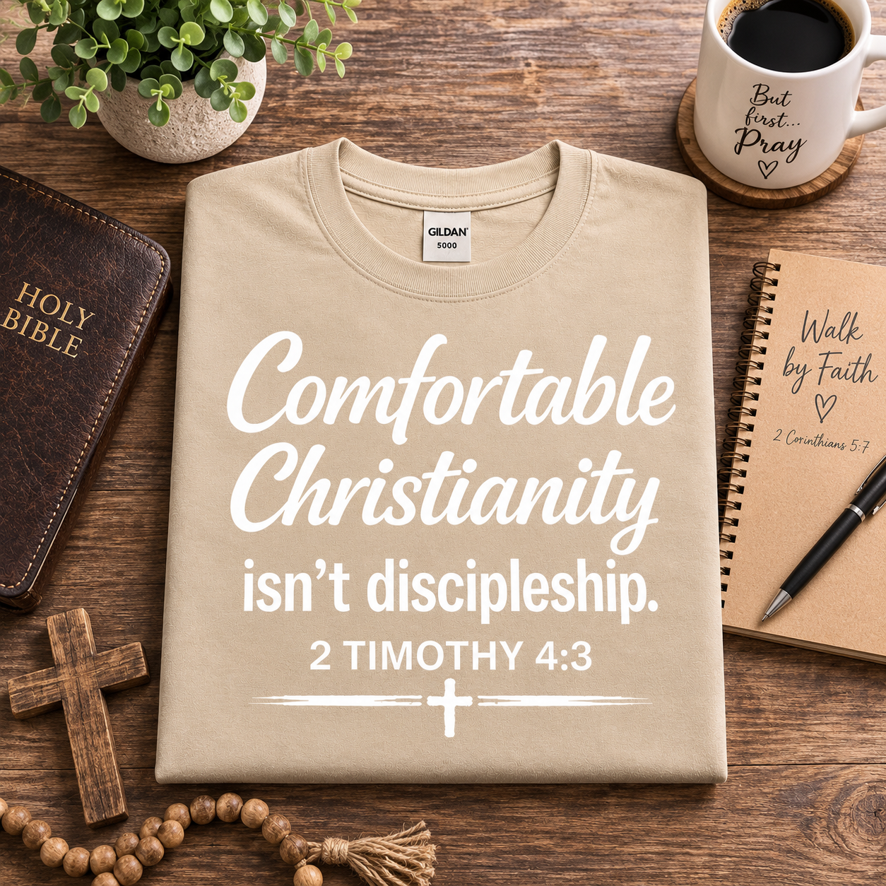 Comfortable Christianity | Christian T-Shirt - W | 2 Timothy 4:3