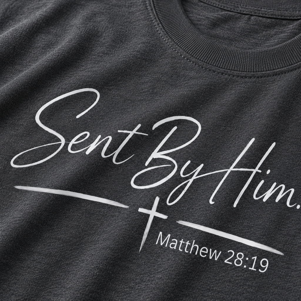 Sent By Him | Christian T-Shirt - W | Matthew 28:19