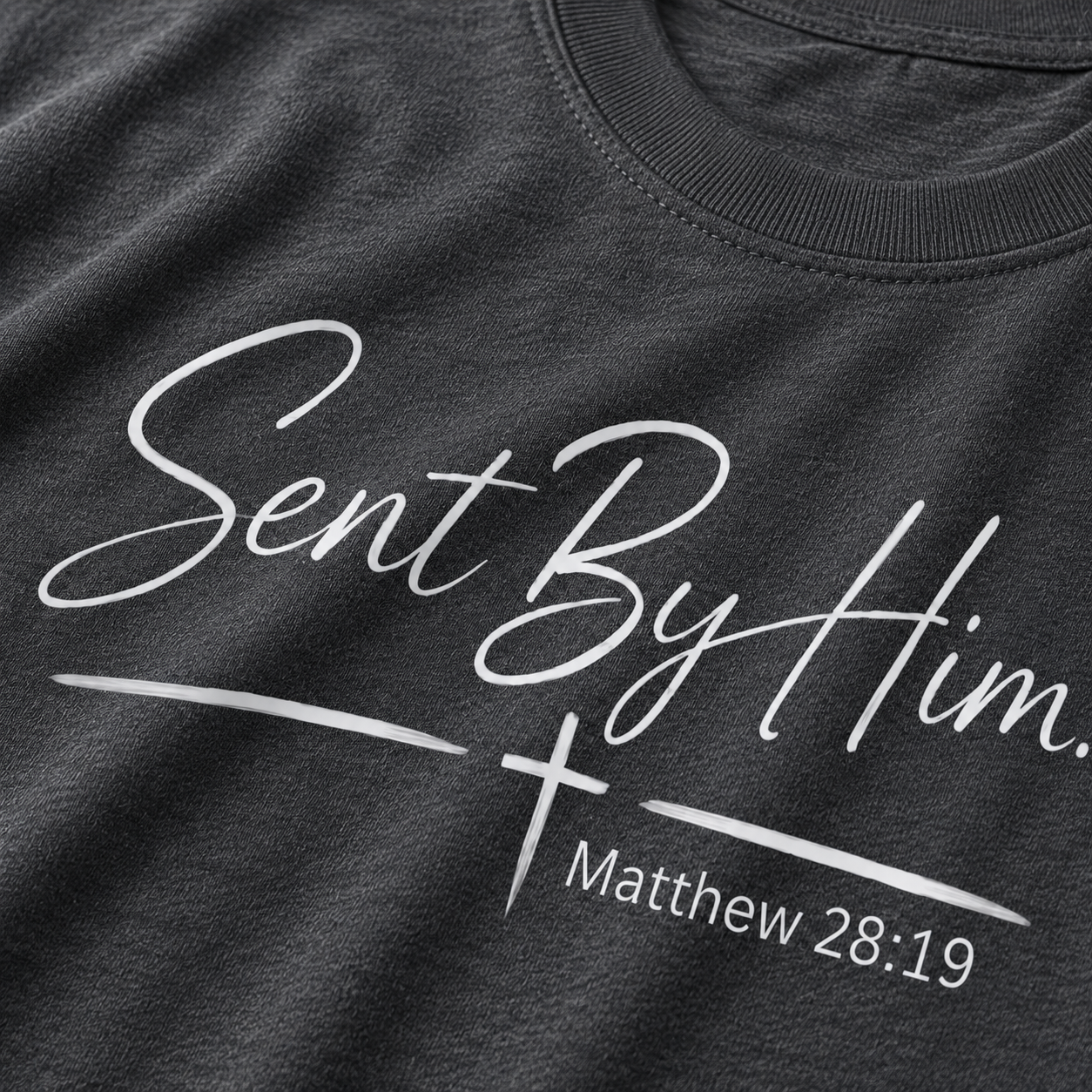 Sent By Him | Christian T-Shirt - W | Matthew 28:19