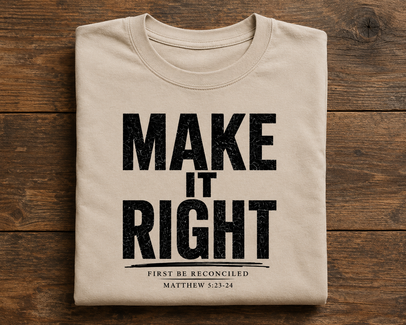 Make it Right - B | Christian T-Shirt | Matthew 5:23-24
