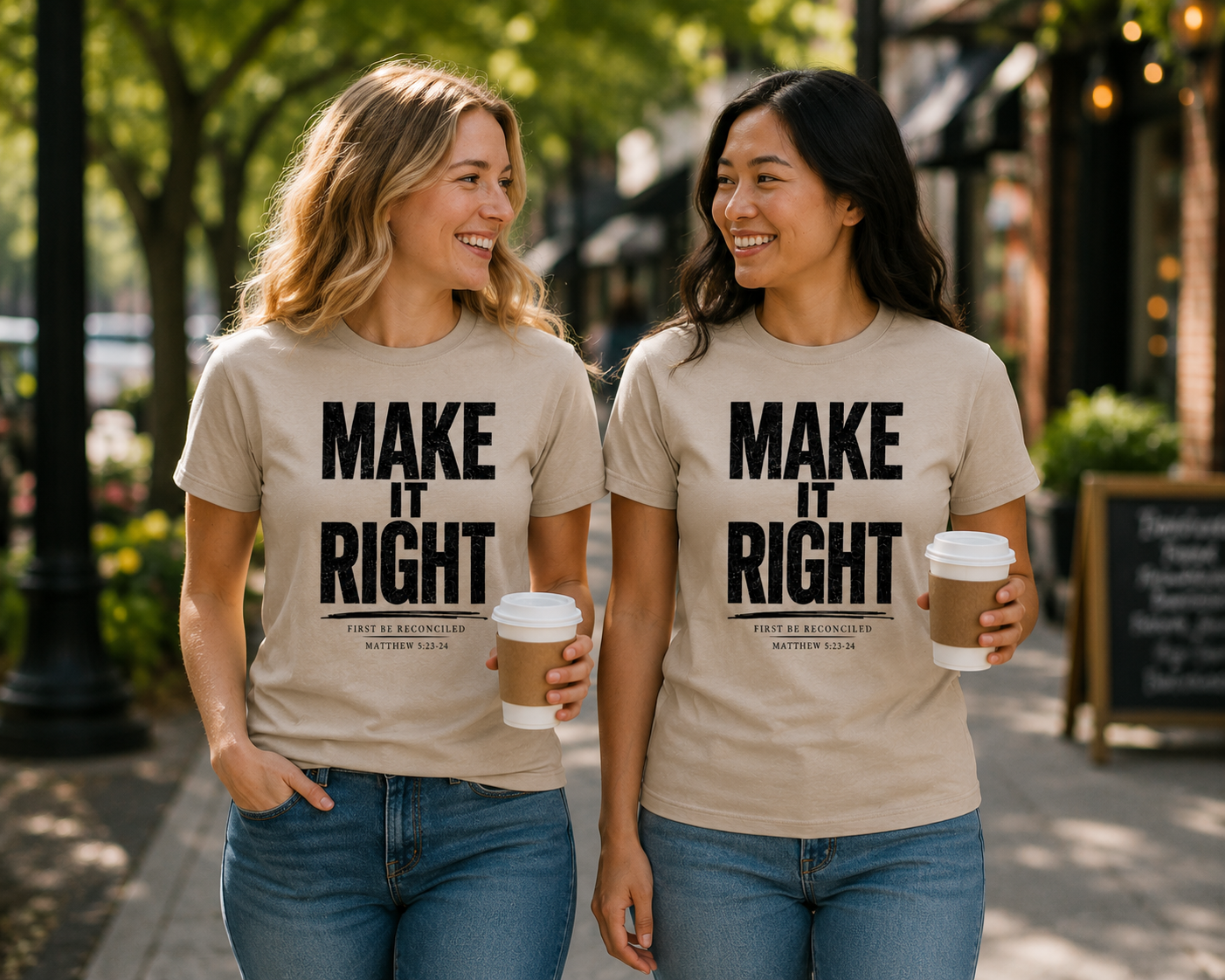 Make it Right - B | Christian T-Shirt | Matthew 5:23-24