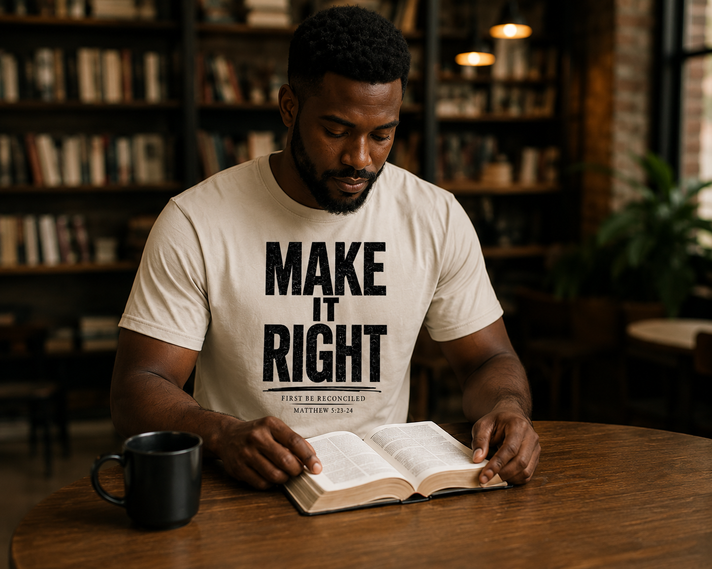 Make it Right - B | Christian T-Shirt | Matthew 5:23-24