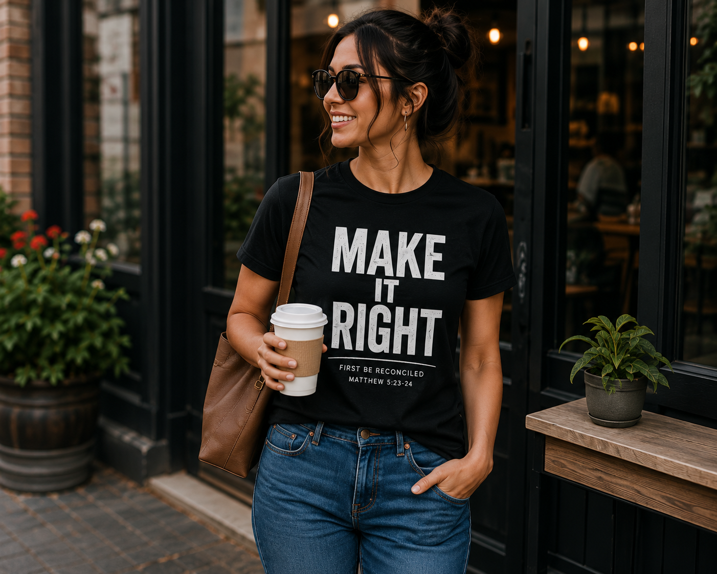 Make it Right | Christian T-Shirt | Matthew 5:23-24