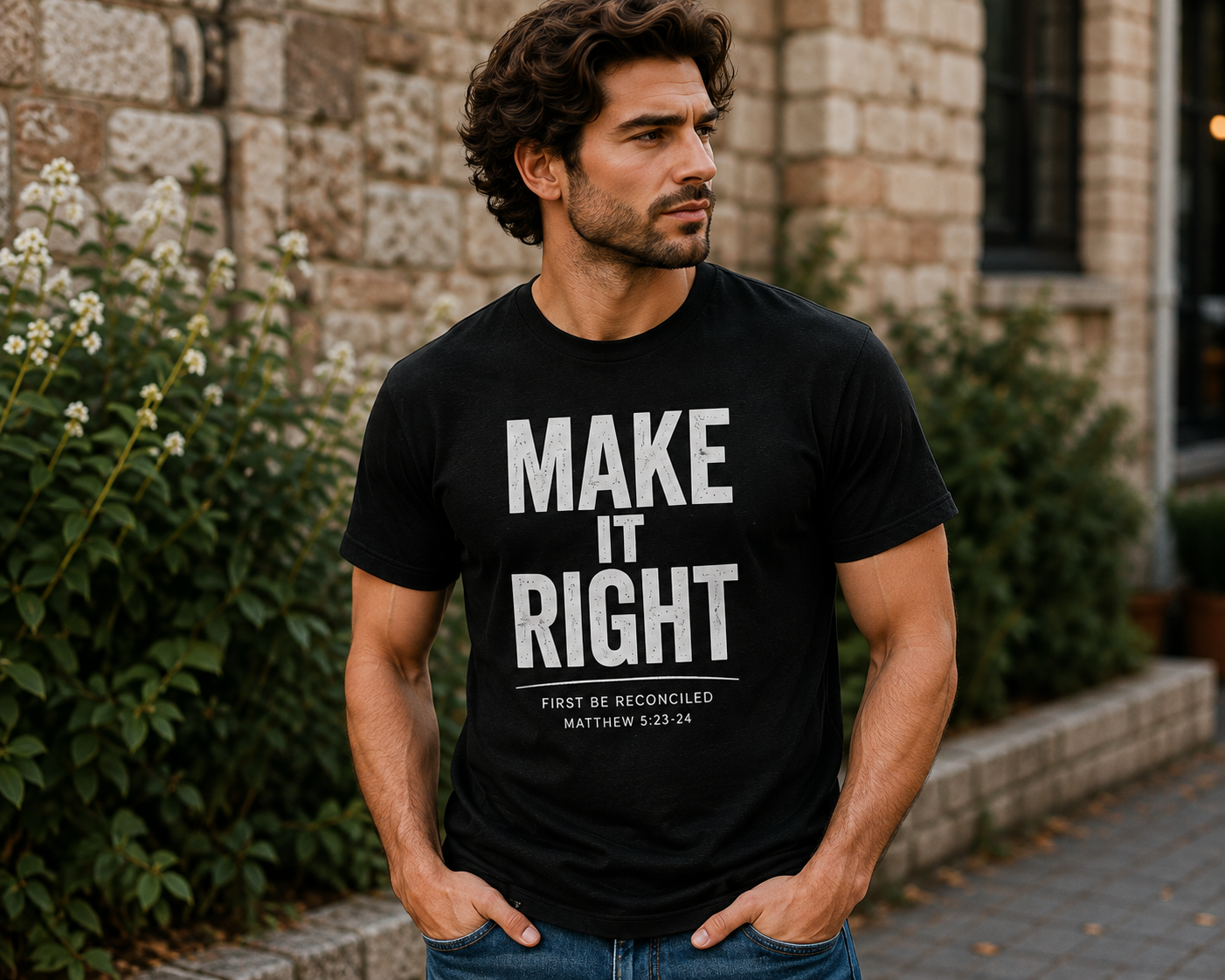 Make it Right | Christian T-Shirt | Matthew 5:23-24