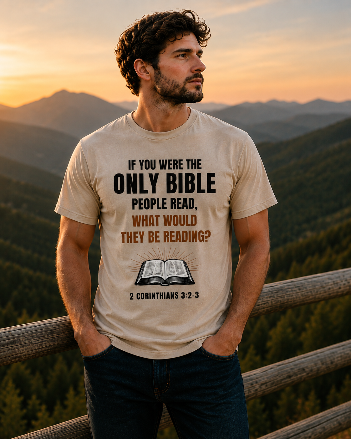 If You were the only Bible | Christian T-Shirt | 2 Corinthians 3:2-3