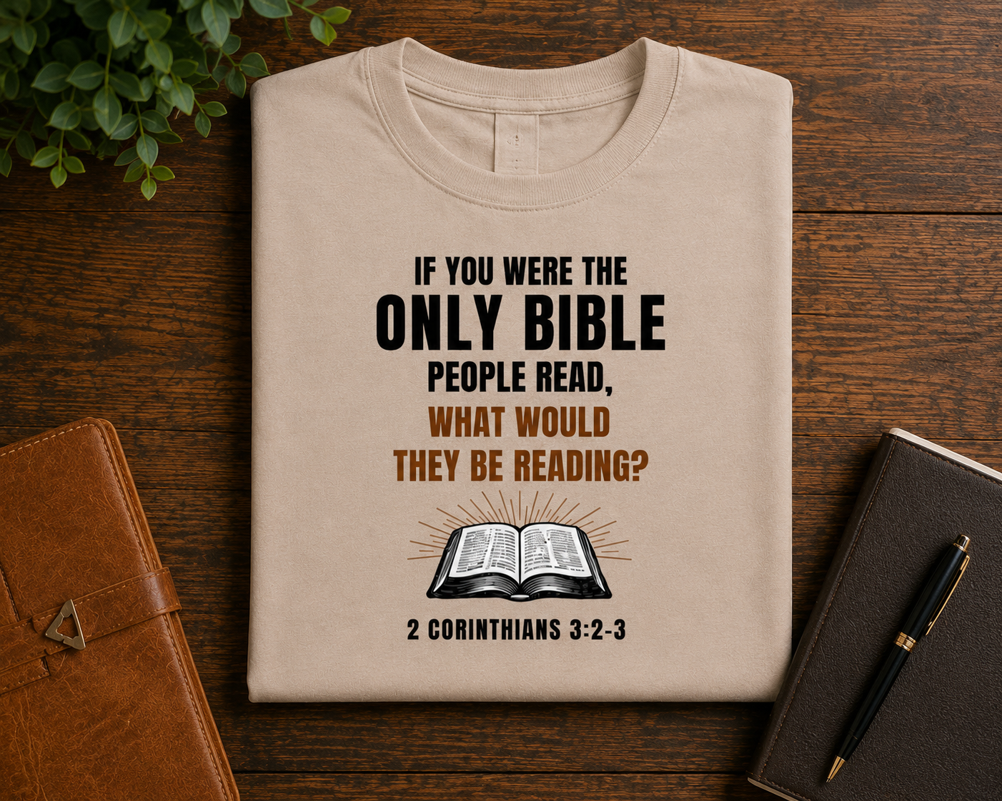 If You were the only Bible | Christian T-Shirt | 2 Corinthians 3:2-3