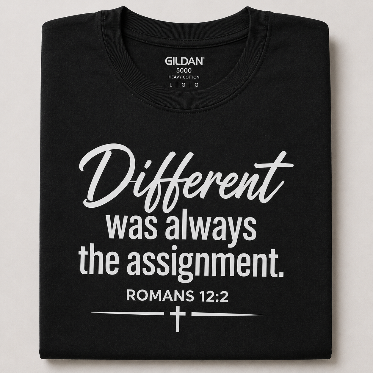 Different Was Always The Assignment | Christian T-Shirt -W | Romans 12:2