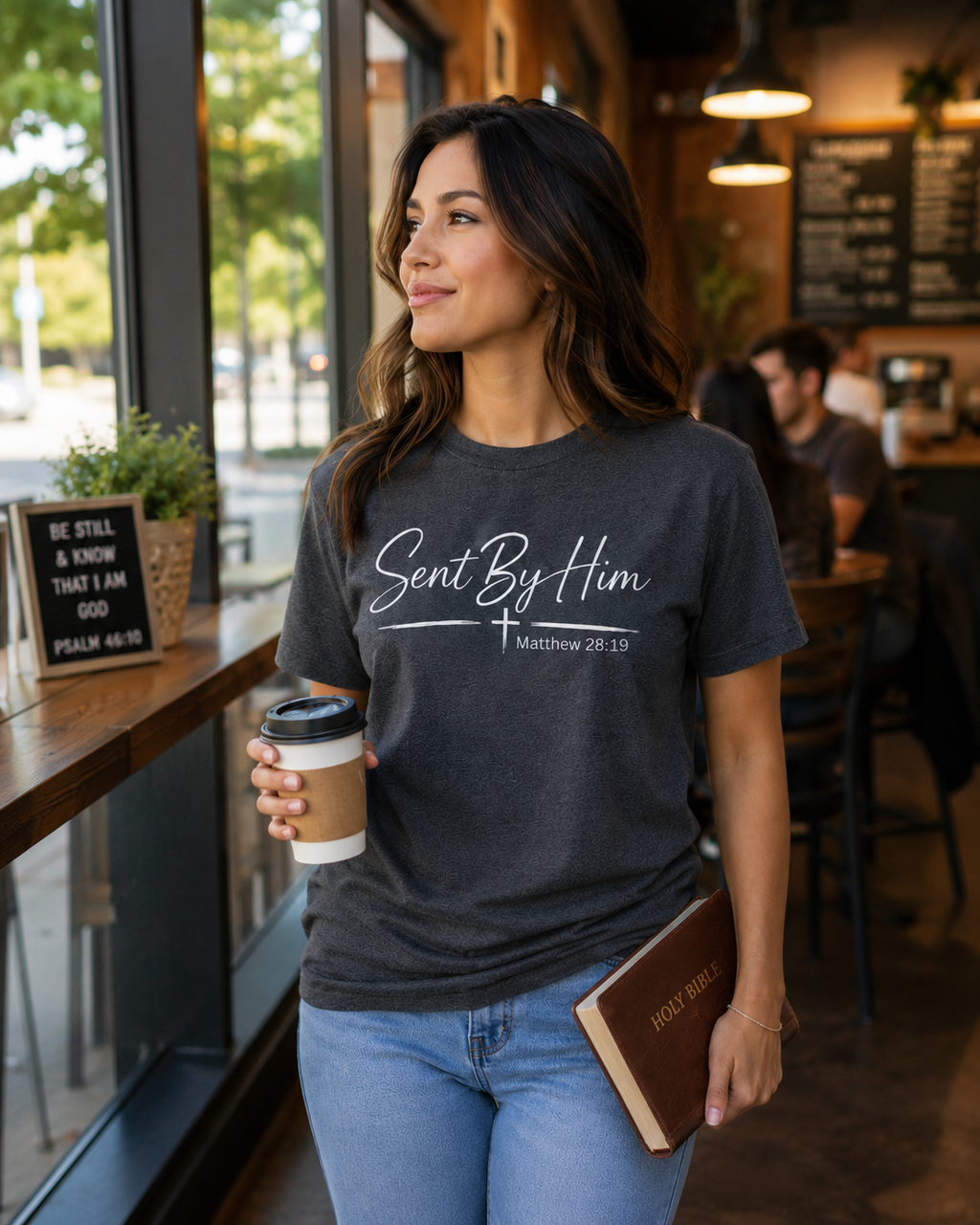 Sent By Him | Christian T-Shirt - W | Matthew 28:19