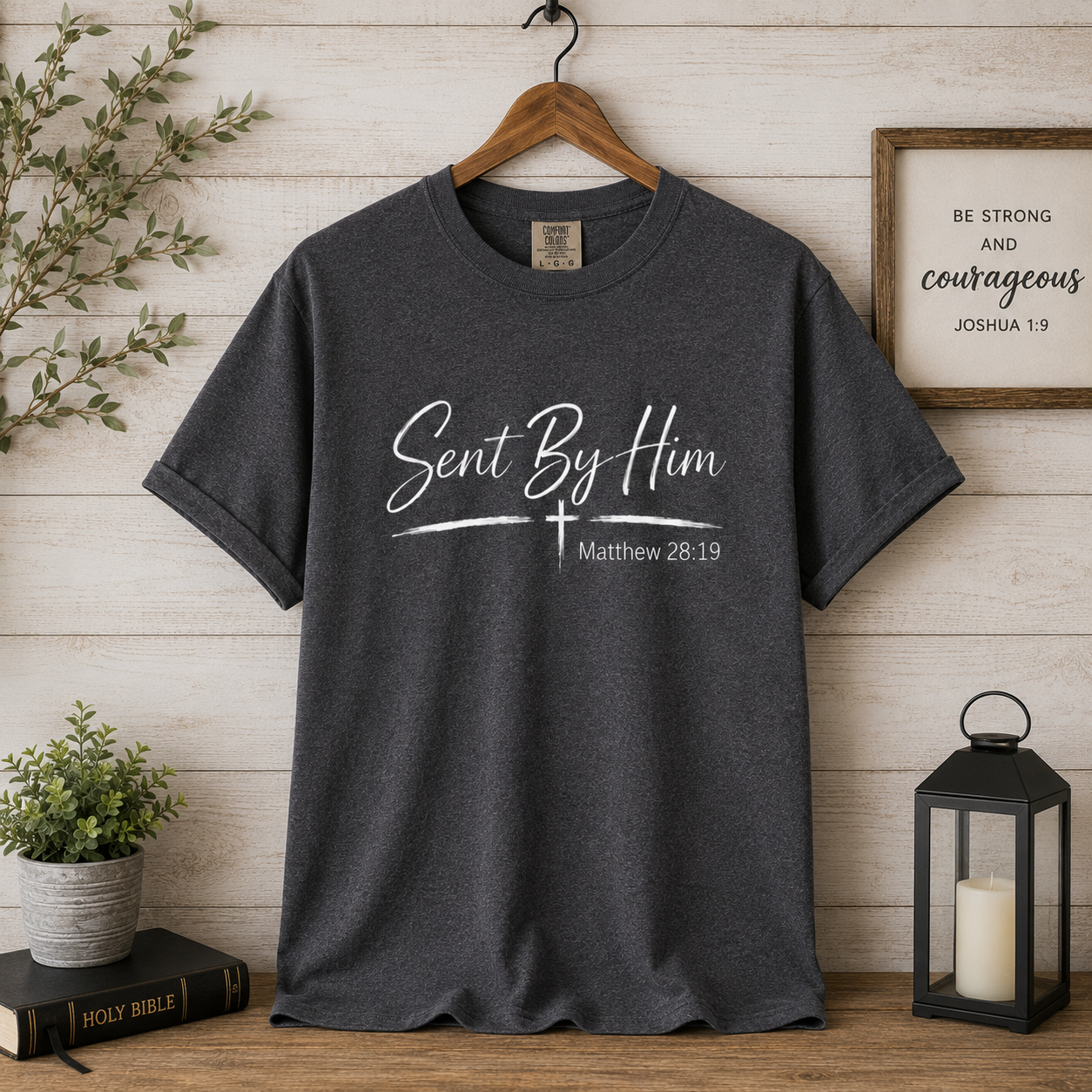 Sent By Him | Christian T-Shirt - W | Matthew 28:19