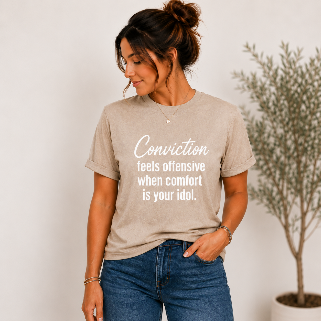 Conviction | Christian T-Shirt - W