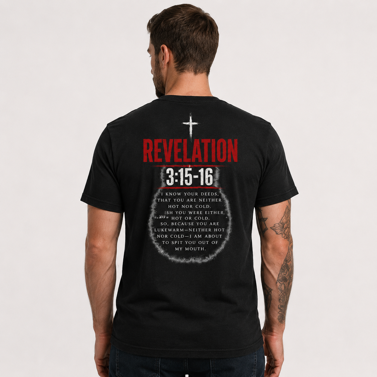 Hot or Cold - Never Lukewarm | Christian T-Shirt - W | Revelation 3:15-16