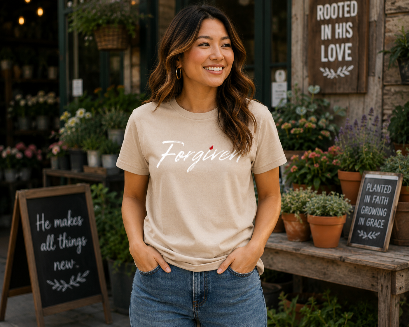 Forgiven | Christian T-Shirt - W