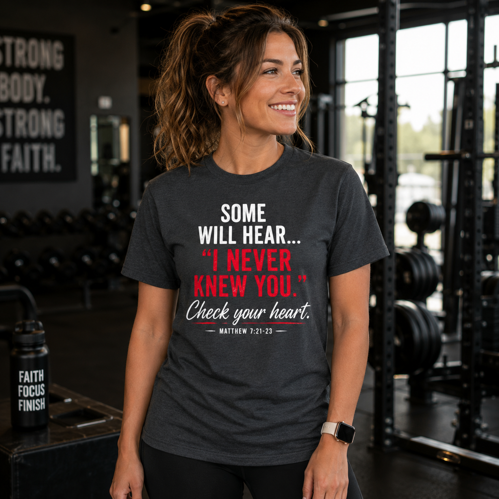 I Never Knew You | Christian T-Shirt - W | Matthew 7:21-23