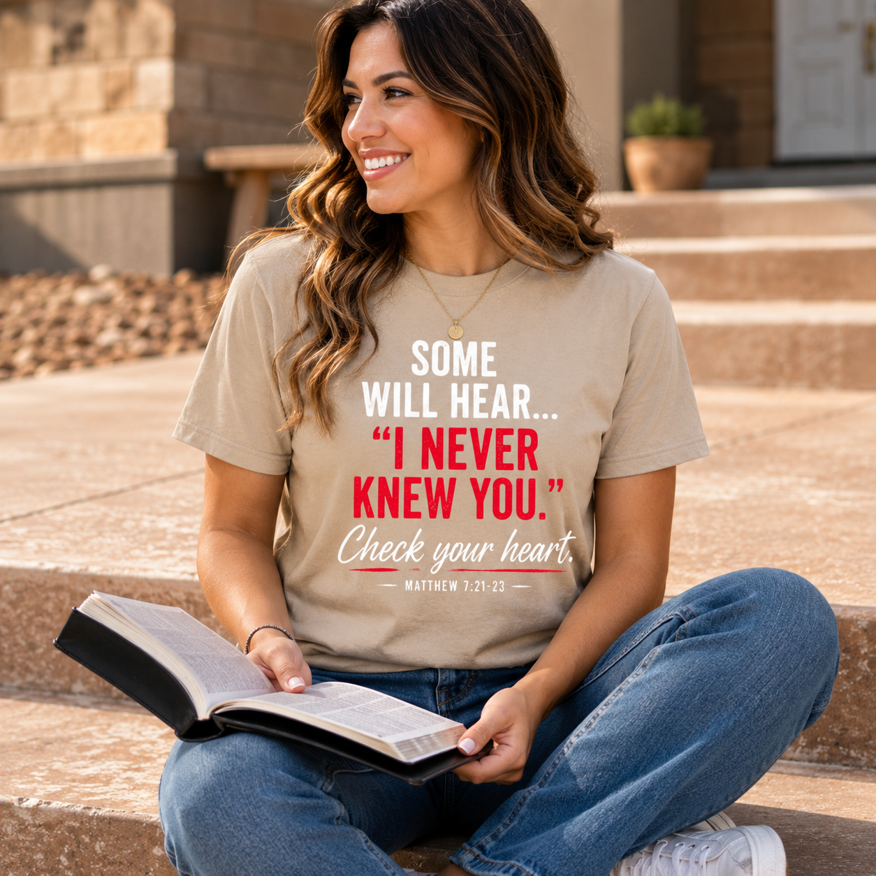 I Never Knew You | Christian T-Shirt - W | Matthew 7:21-23