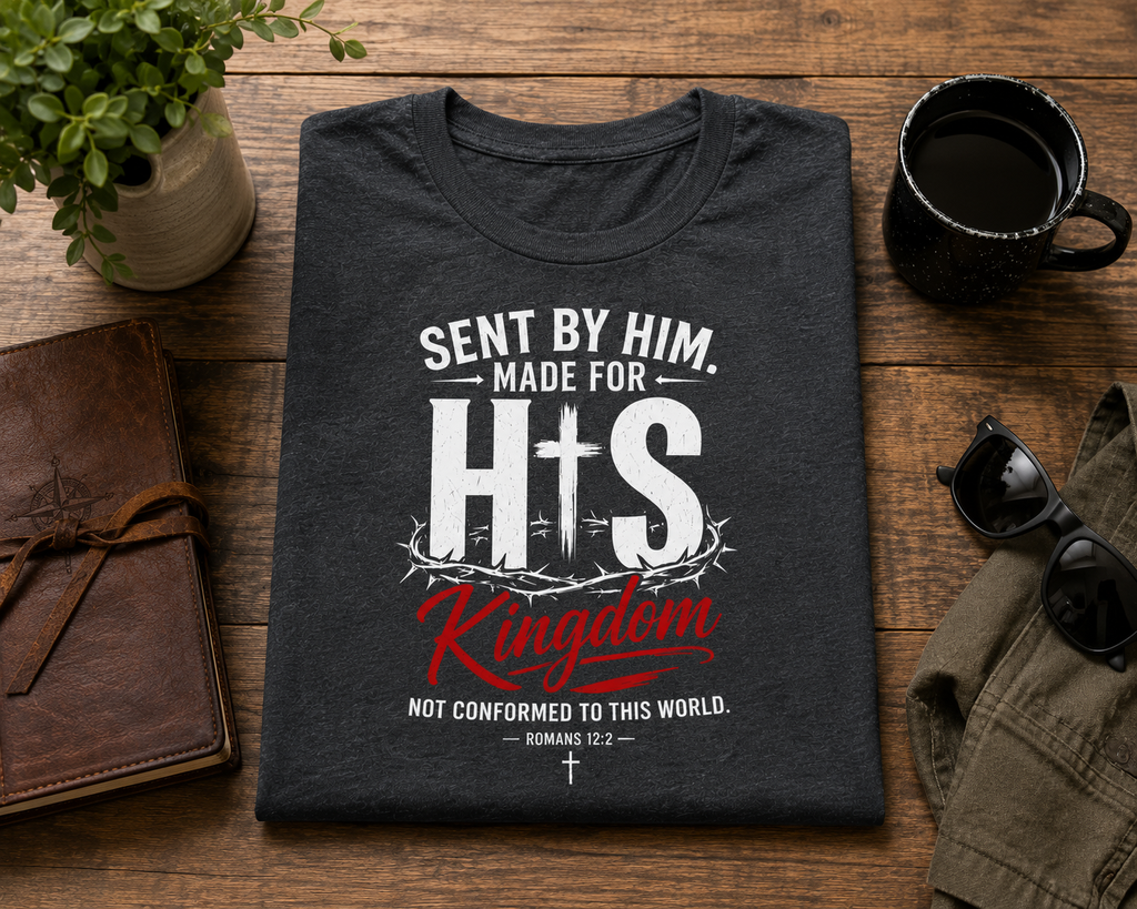 Made for His Kingdom | Christian T-Shirt - W | Romans 12:2
