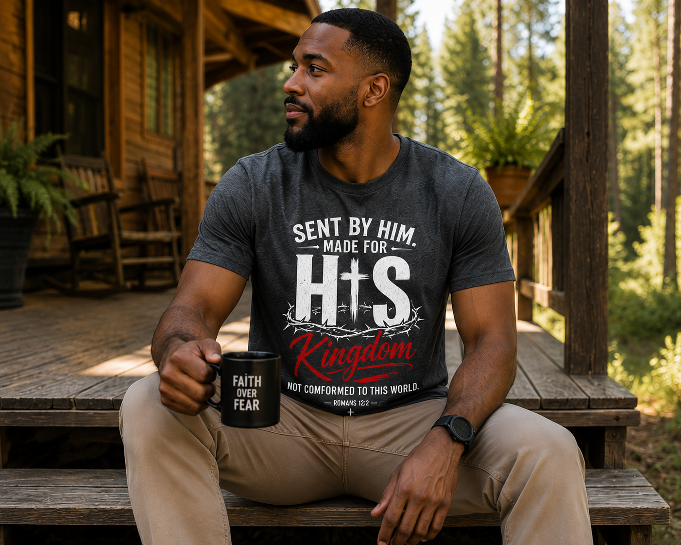 Made for His Kingdom | Christian T-Shirt - W | Romans 12:2