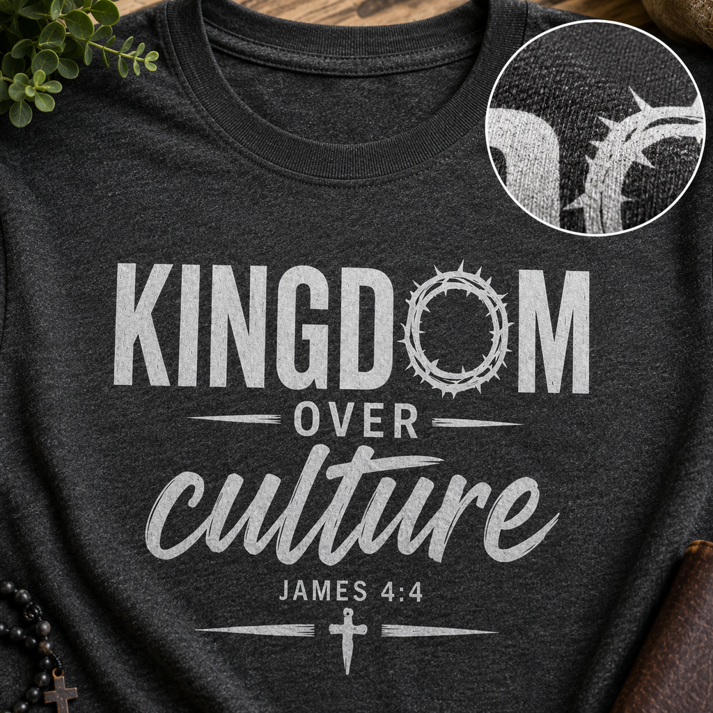 Kingdom Over Culture | Christian T-Shirt - W | James 4:4
