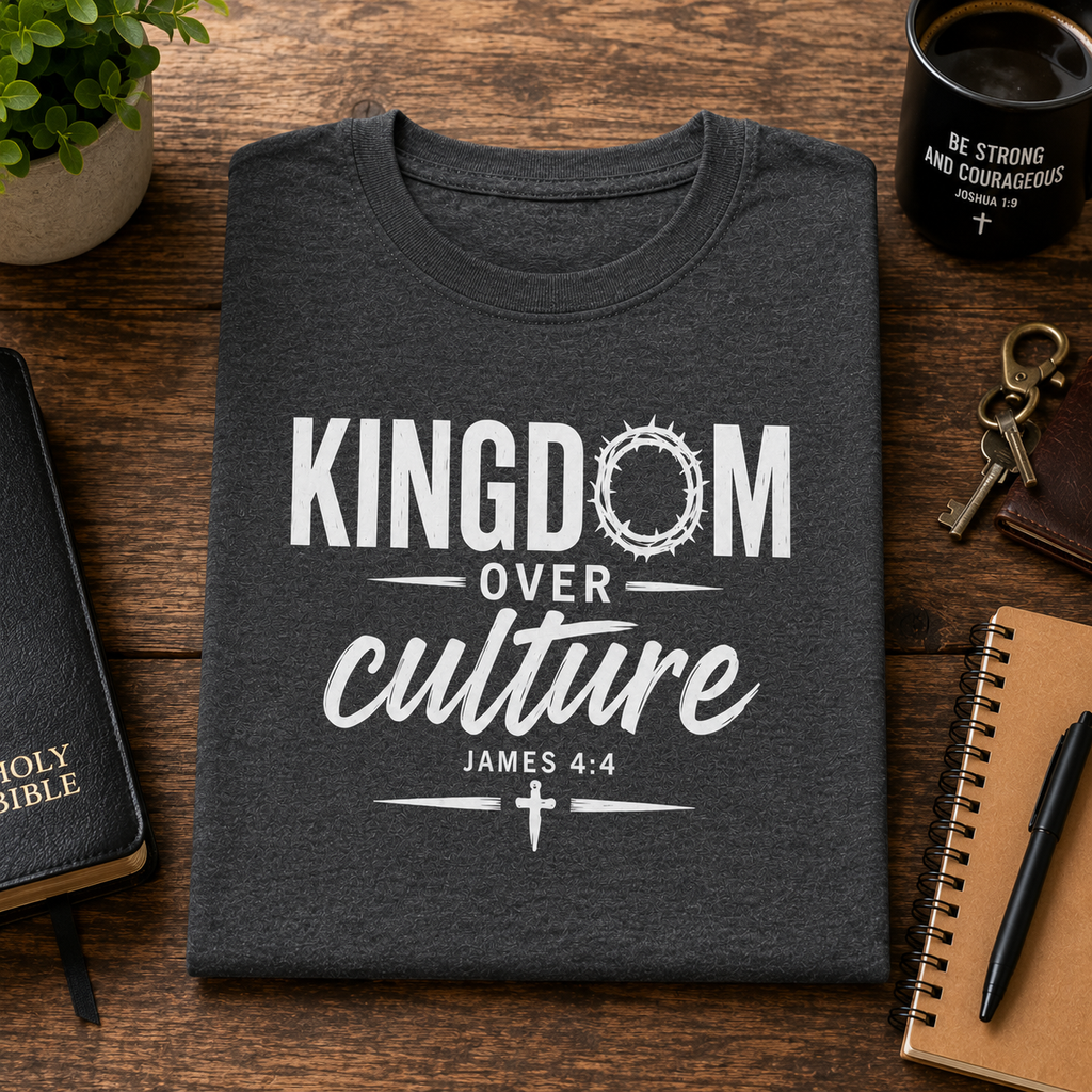 Kingdom Over Culture | Christian T-Shirt - W | James 4:4