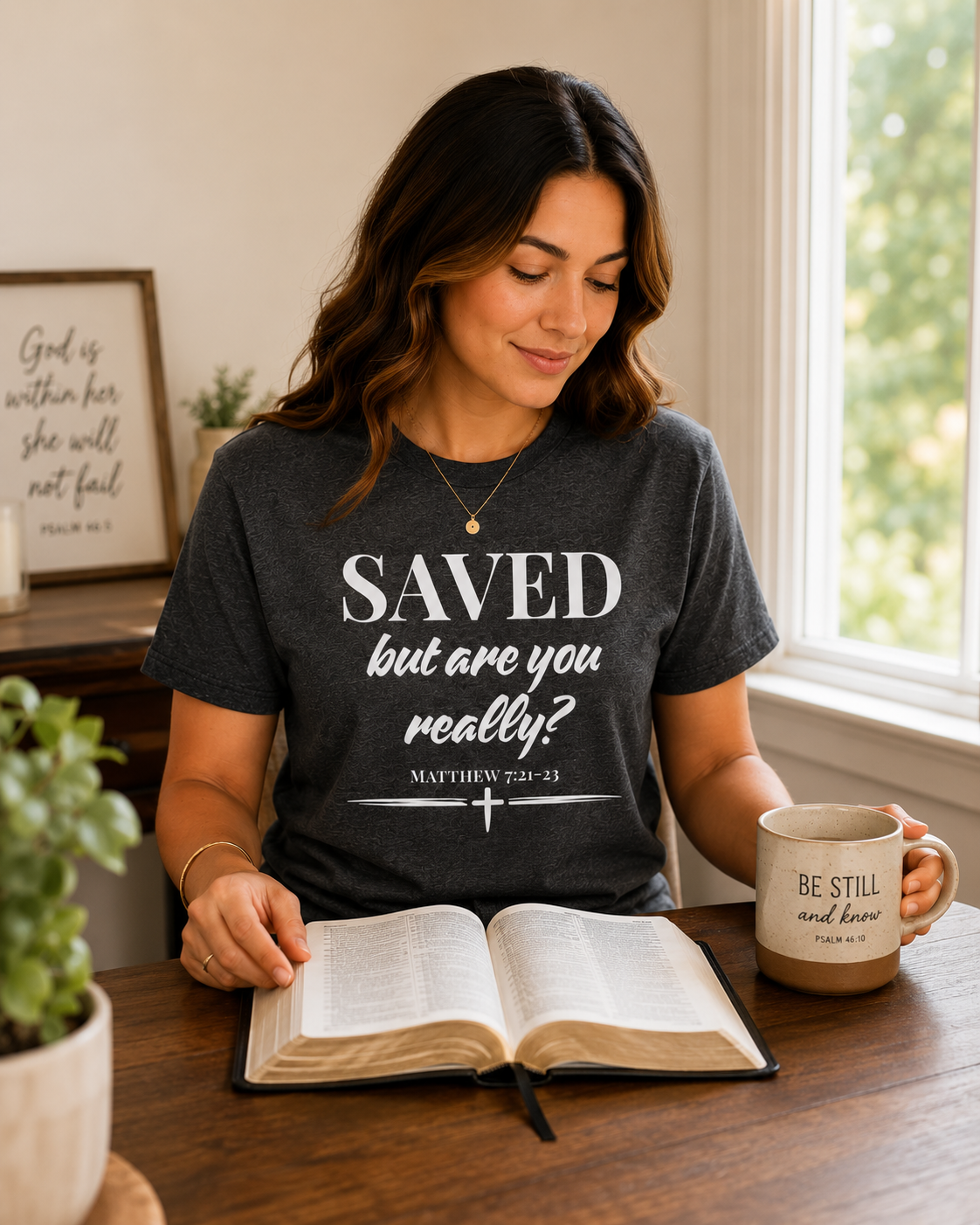 SAVED but are you really? | Christian T-Shirt | Matthew 7:21-23