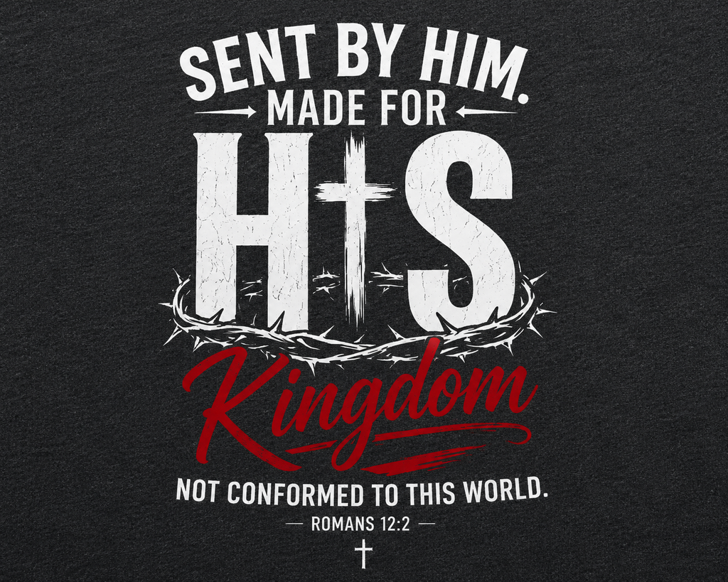 Made for His Kingdom | Christian T-Shirt - W | Romans 12:2